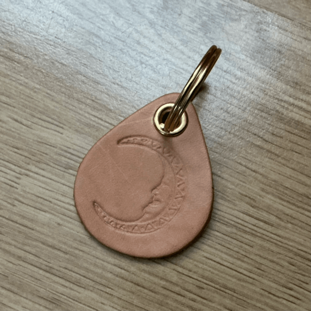 Porte-clé en cuir véritable