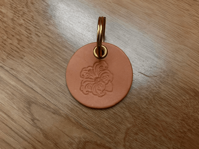 Porte-clé en cuir véritable