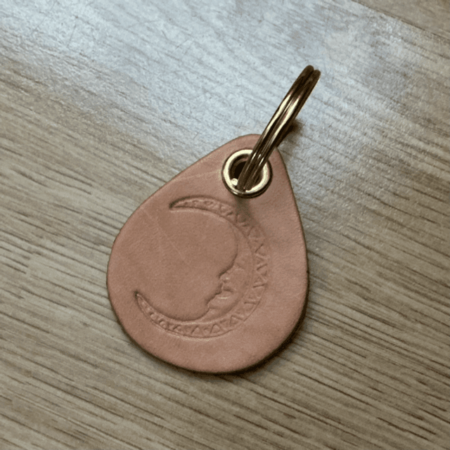 Porte-clé en cuir véritable
